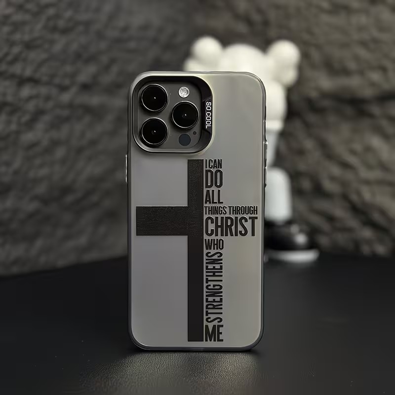 Phone Accessories List - جراب هاتف بتصميم صليب ومضاد للبصمات