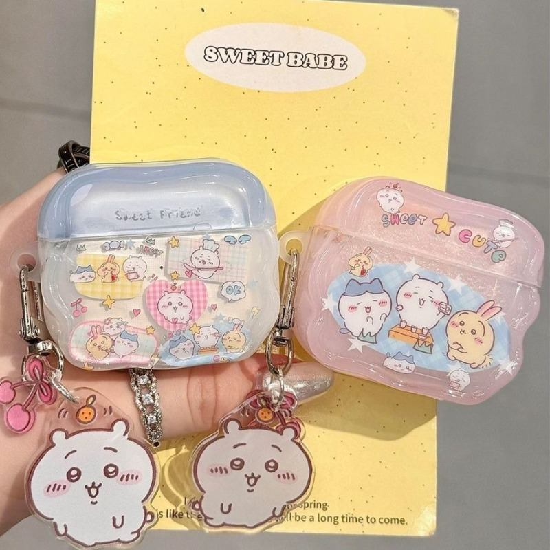 Wireless Earbuds Case - غطاء حماية لطيف من Chiikawaed متوافق