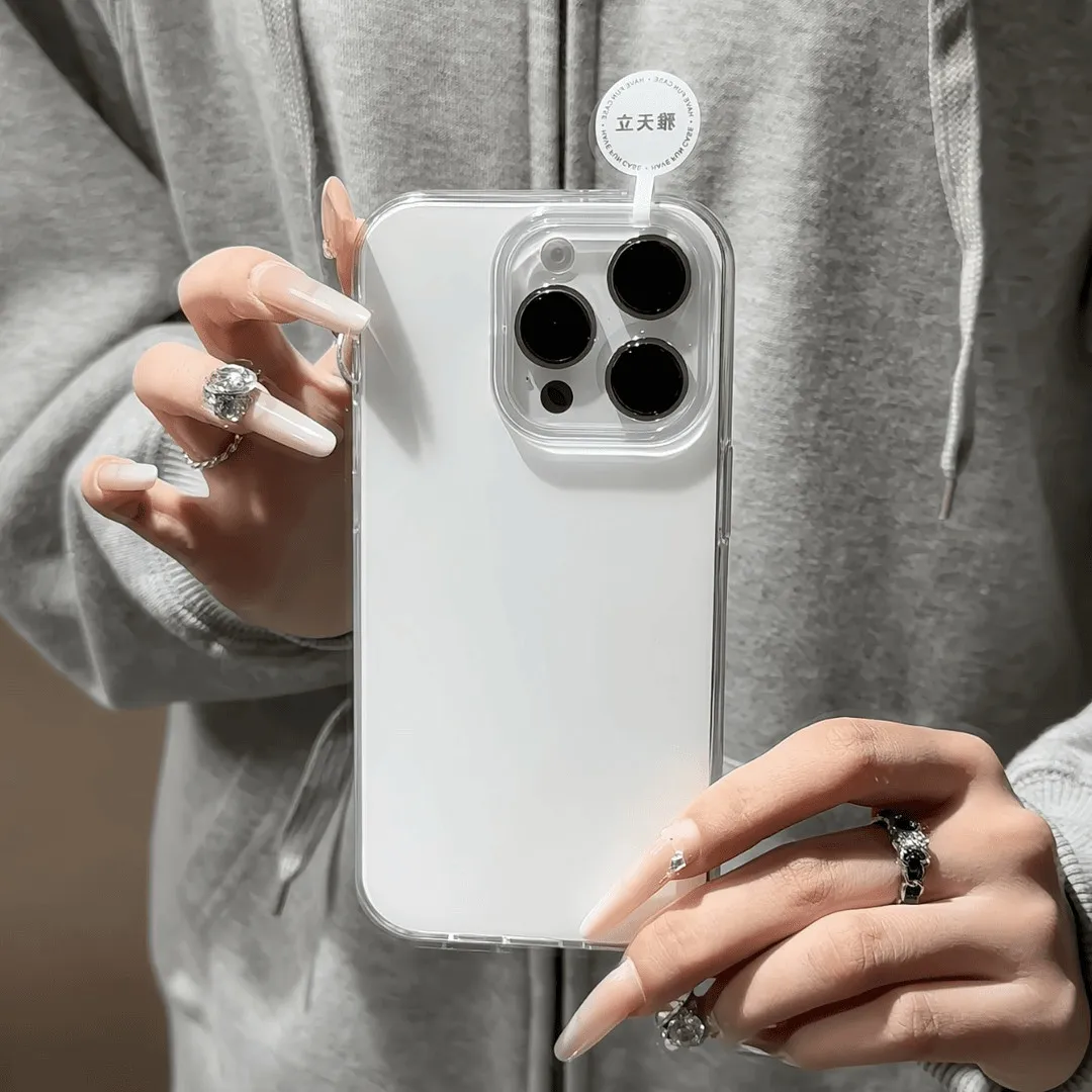 Y2K Phone Accessories - المتقدمة الحد الأدنى الأبيض حفرة كبيرة