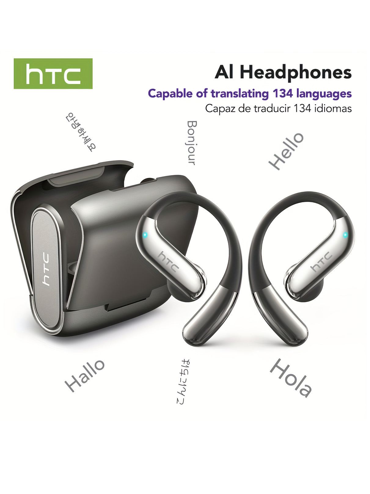 Wireless Earbuds Case - سماعات بلوتوث مفتوحة الأذن HTC 30