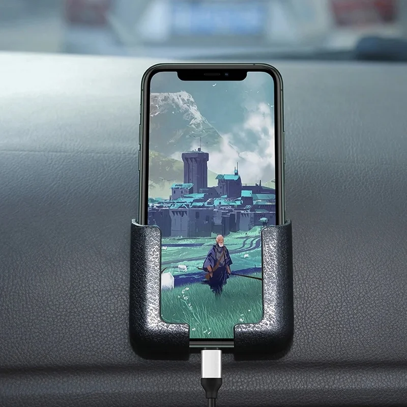 Phone Accessories Rack - الذاتي لاصق لوحة القيادة الهاتف جبل