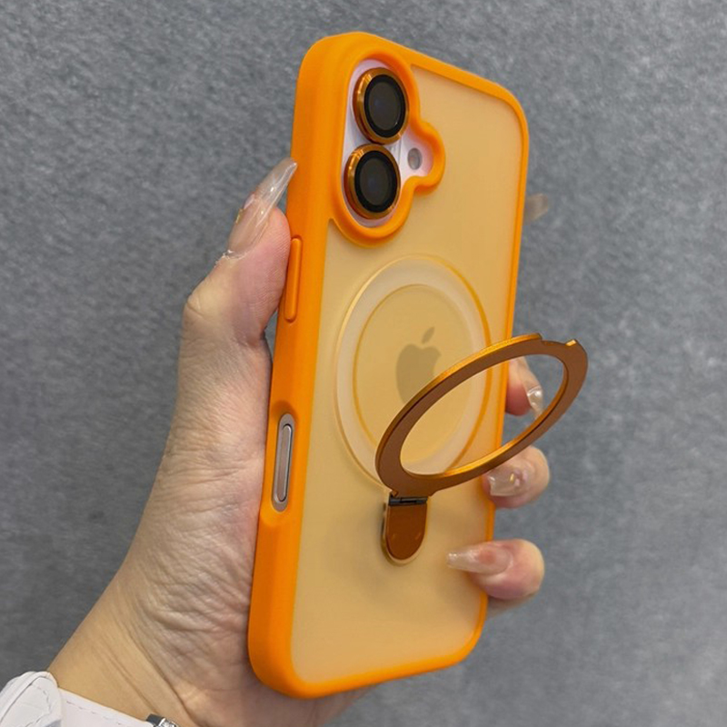 Phone Accessories Ring Holder - جراب هاتف زجاجي غير لامع مع
