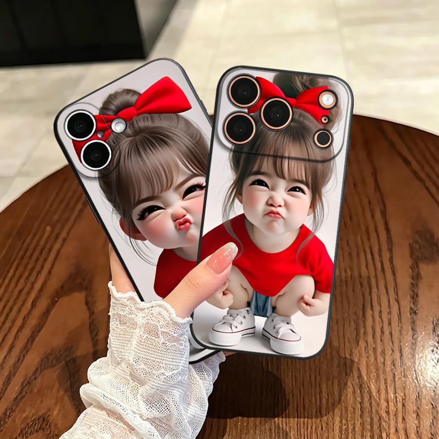 Phone Accessories List - جراب هاتف فوندا بتصميم فتاة كرتونية