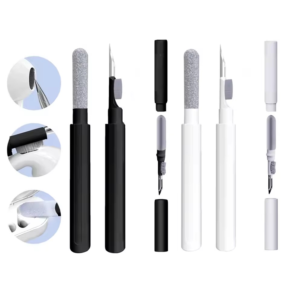 Wireless Earbuds Case - طقم تنظيف 3 في 1: قلم