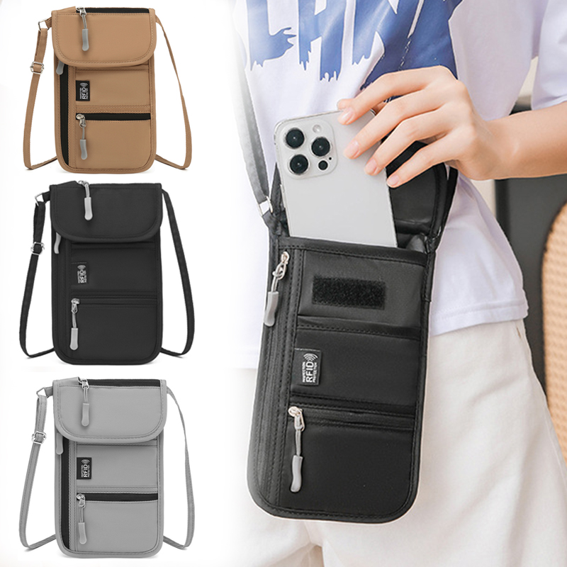 Neck Hanging Phone Holder - حقيبة كروس محمولة، حقيبة مستندات جواز