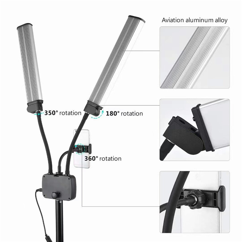 45 واط LED ضوء الفيديو الأسلحة - مراجعة Led Strip Selfie وسعره