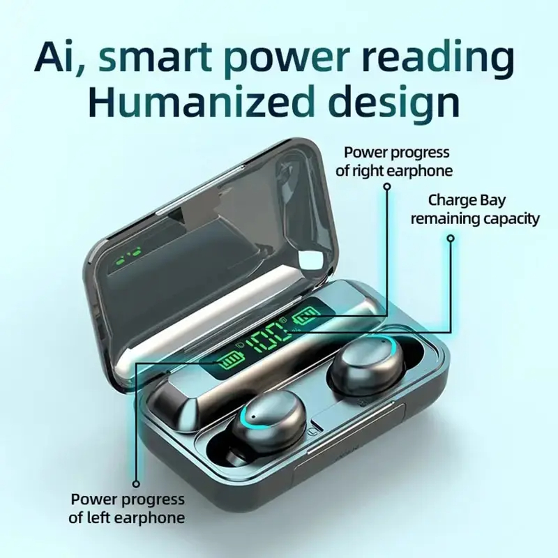 سماعات لينوفو F9 اللاسلكية بتق - مراجعة Wireless Earbuds Case وسعره