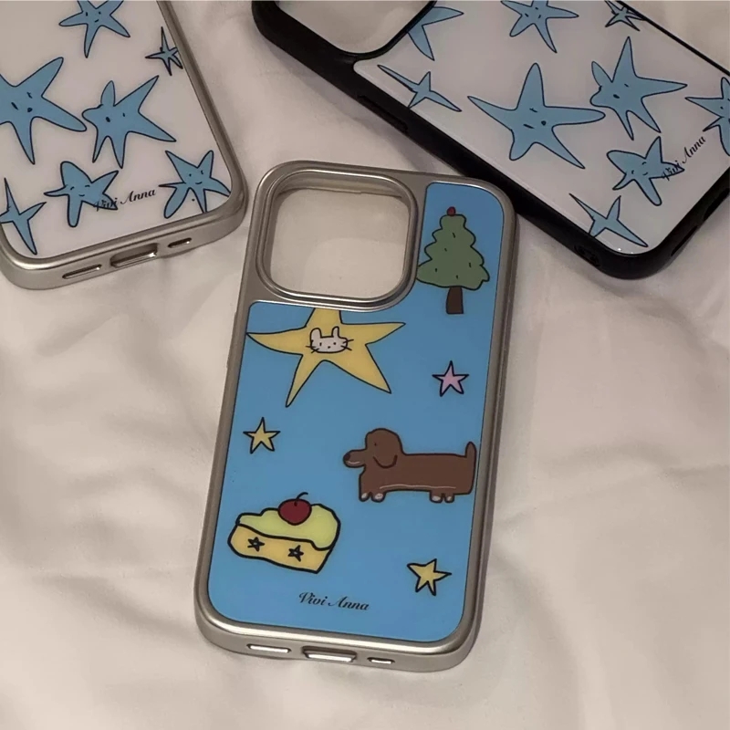 Ins المتخصصة الإبداعية الأزرق  - مراجعة Y2K Phone Accessories وسعره
