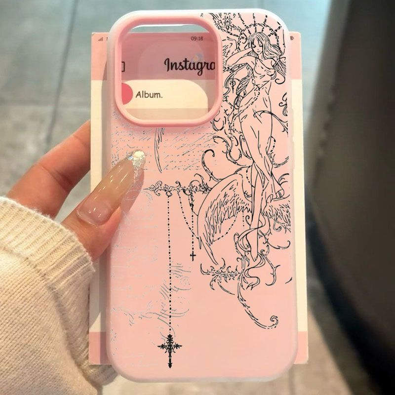 غطاء هاتف بتصميم قوطي مع رسم خ - مراجعة Samsung Galaxy A55 وسعره