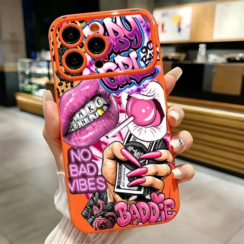 جراب هاتف بتصميم شفاه وردية وط - مراجعة Phone Accessories List وسعره