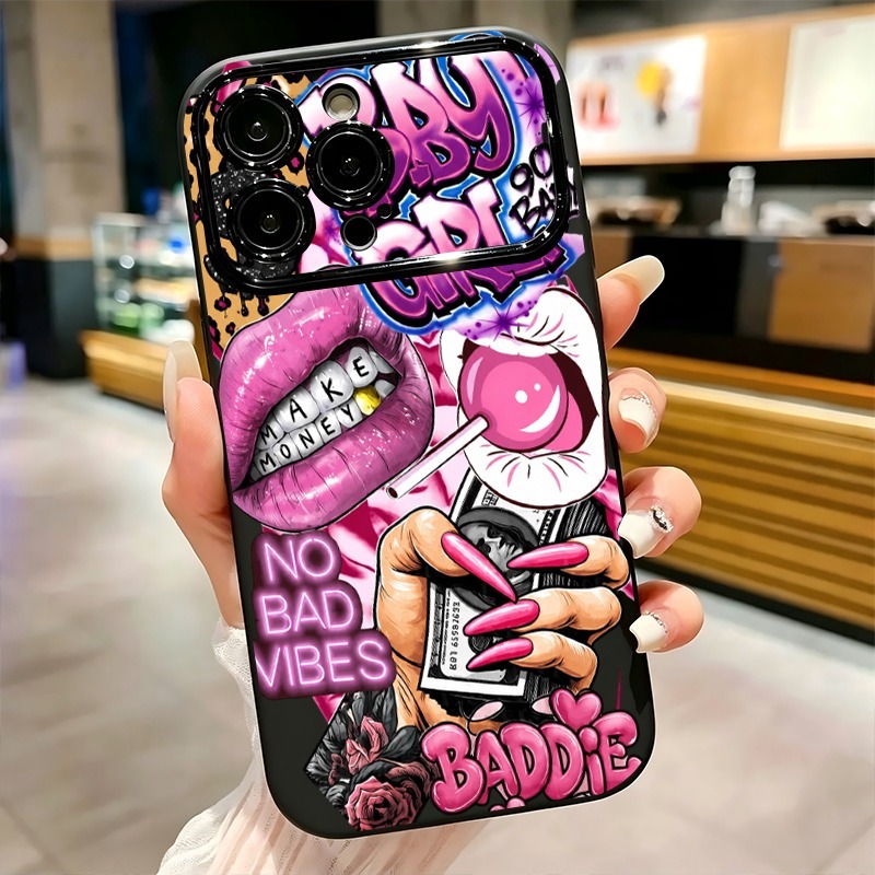 جراب هاتف بتصميم شفاه وردية وط - مراجعة Phone Accessories List وسعره