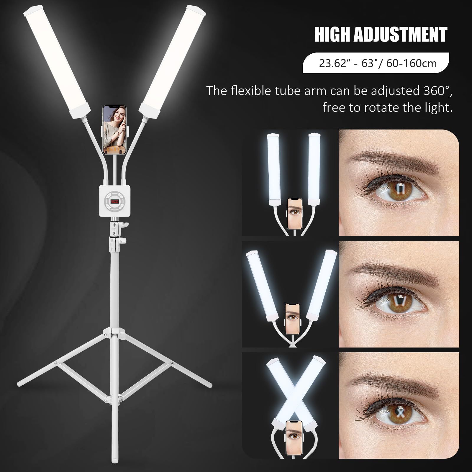 50 واط مزدوجة الأسلحة LED ملء  - مراجعة Led Strip Selfie وسعره