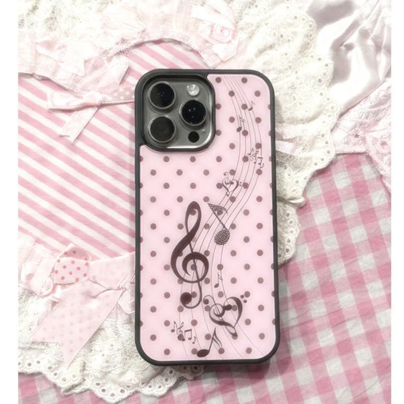 غطاء هاتف كوري بنمط النقاط الو - مراجعة Y2K Phone Accessories وسعره