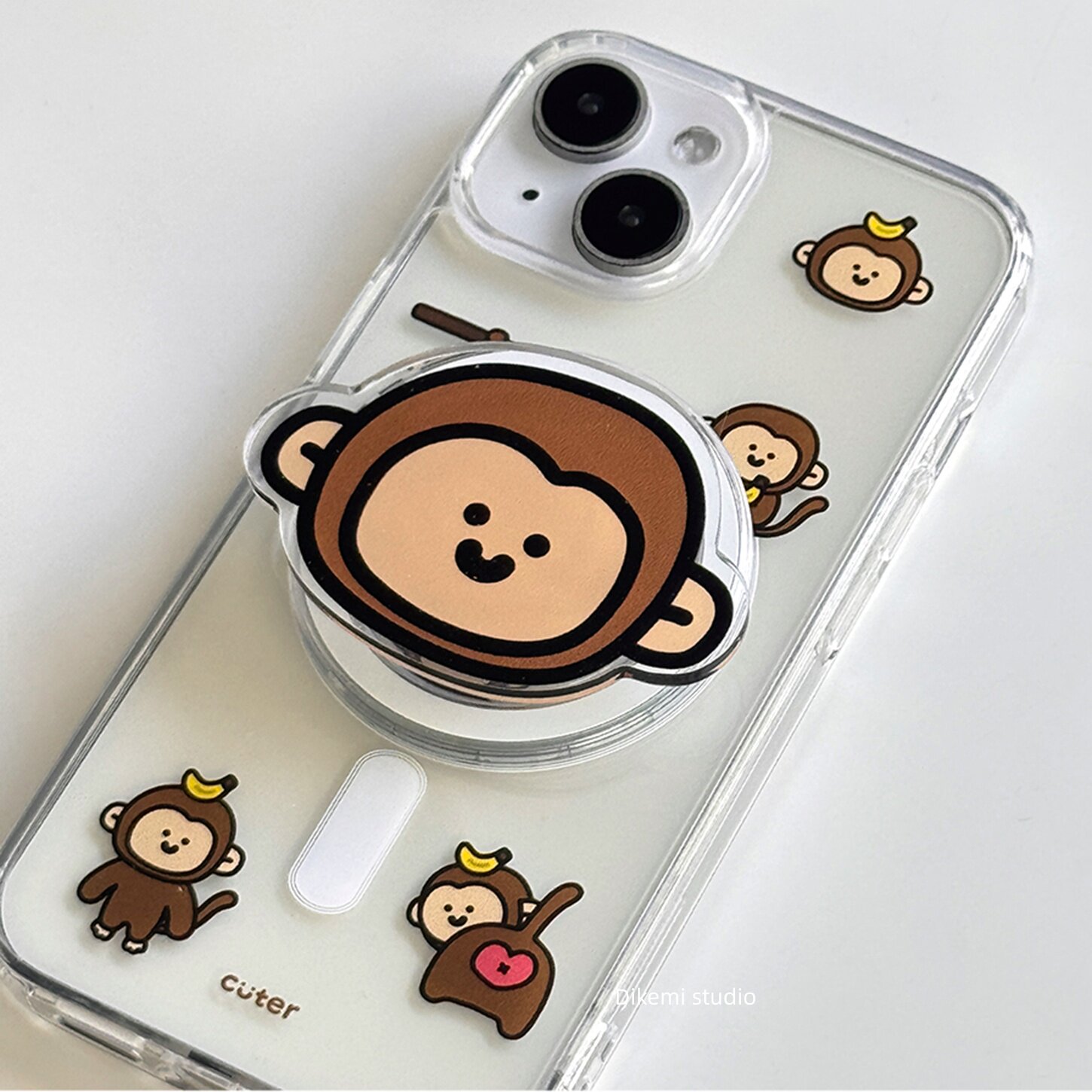 غطاء هاتف كوري بتصميم قرد صغير - مراجعة Y2K Phone Accessories وسعره