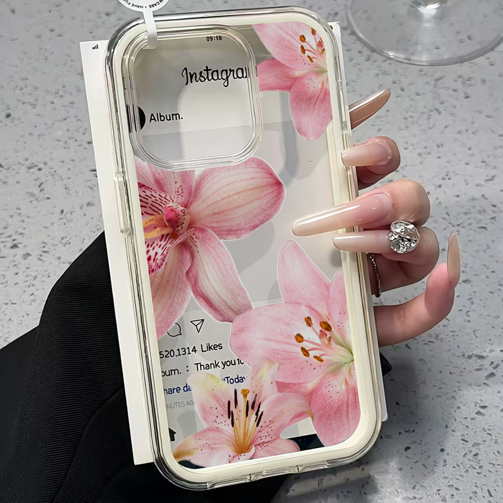 غطاء هاتف شفاف بتصميم زهرة الز - مراجعة Phone Accessories List وسعره