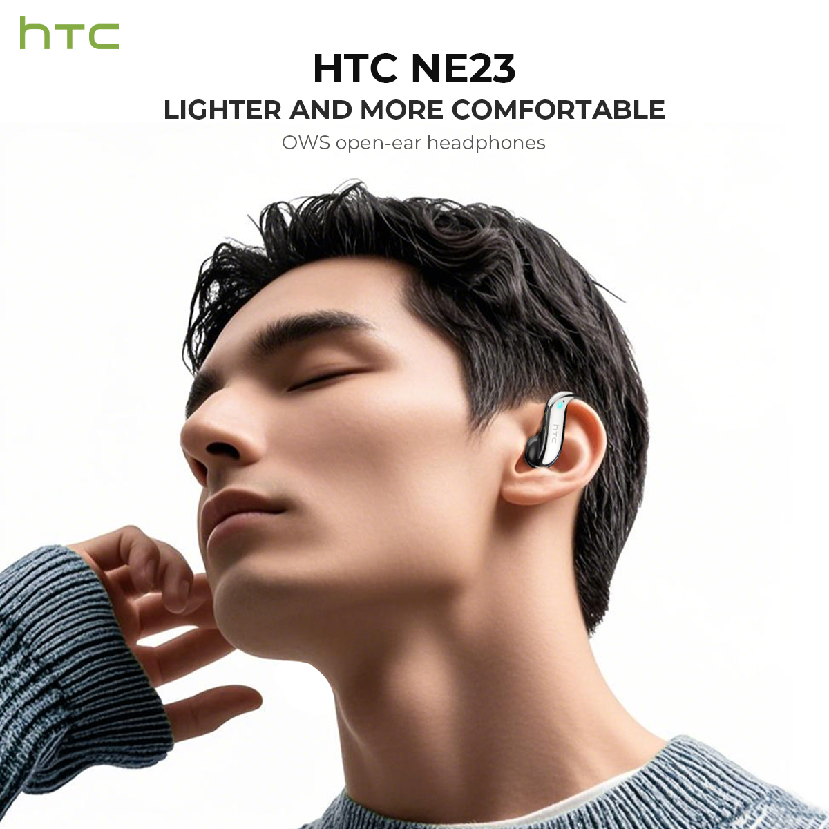 سماعات بلوتوث مفتوحة الأذن HTC - مراجعة Wireless Earbuds Case وسعره