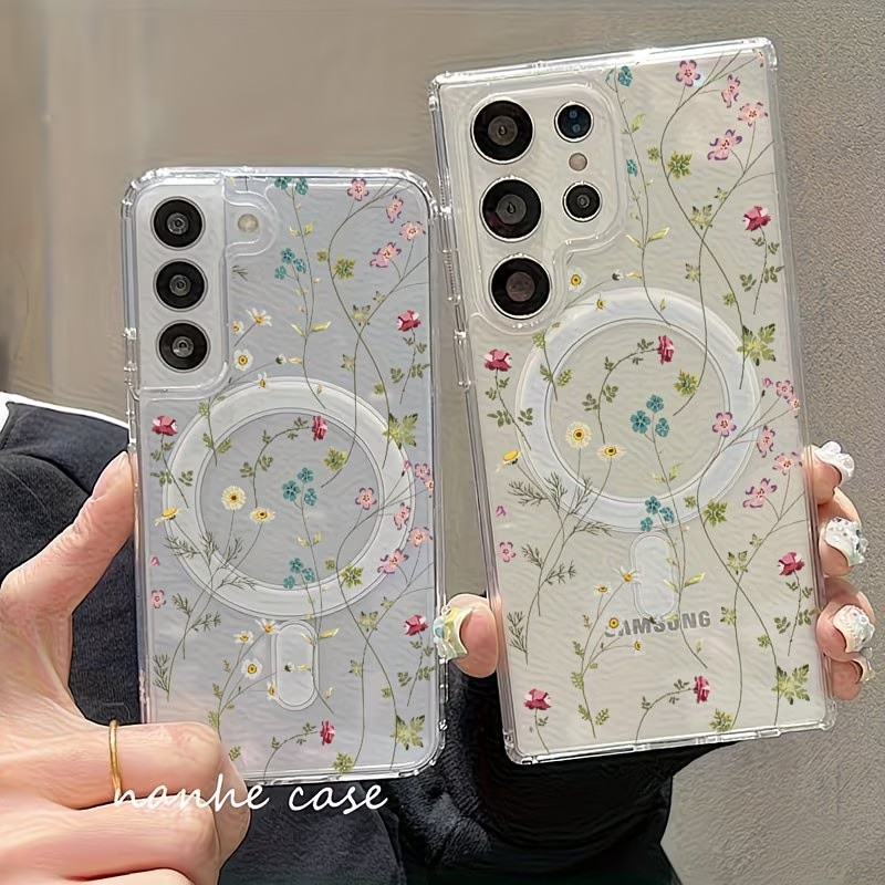 جراب هاتف مغناطيسي بنمط زهور ل - مراجعة Phone Accessories And Cases وسعره