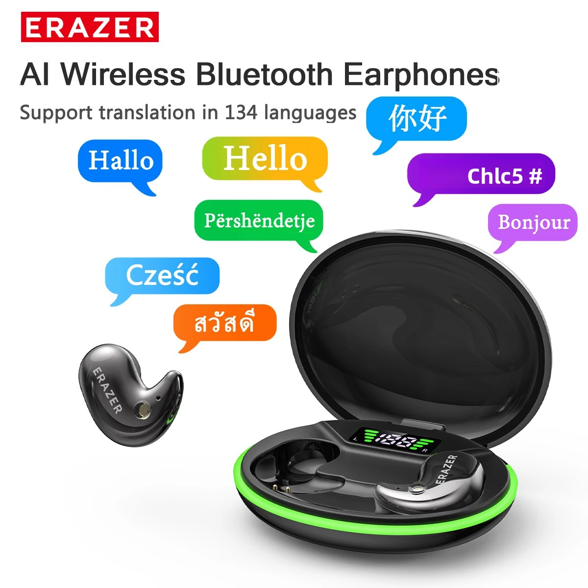 سماعات أذن بلوتوث EARZER XF58  - مراجعة Wireless Earbuds Case وسعره