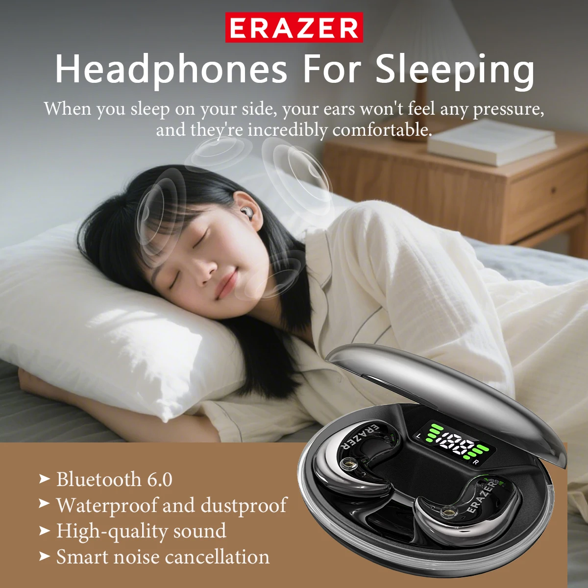 سماعات أذن بلوتوث EARZER XF58  - مراجعة Wireless Earbuds Case وسعره