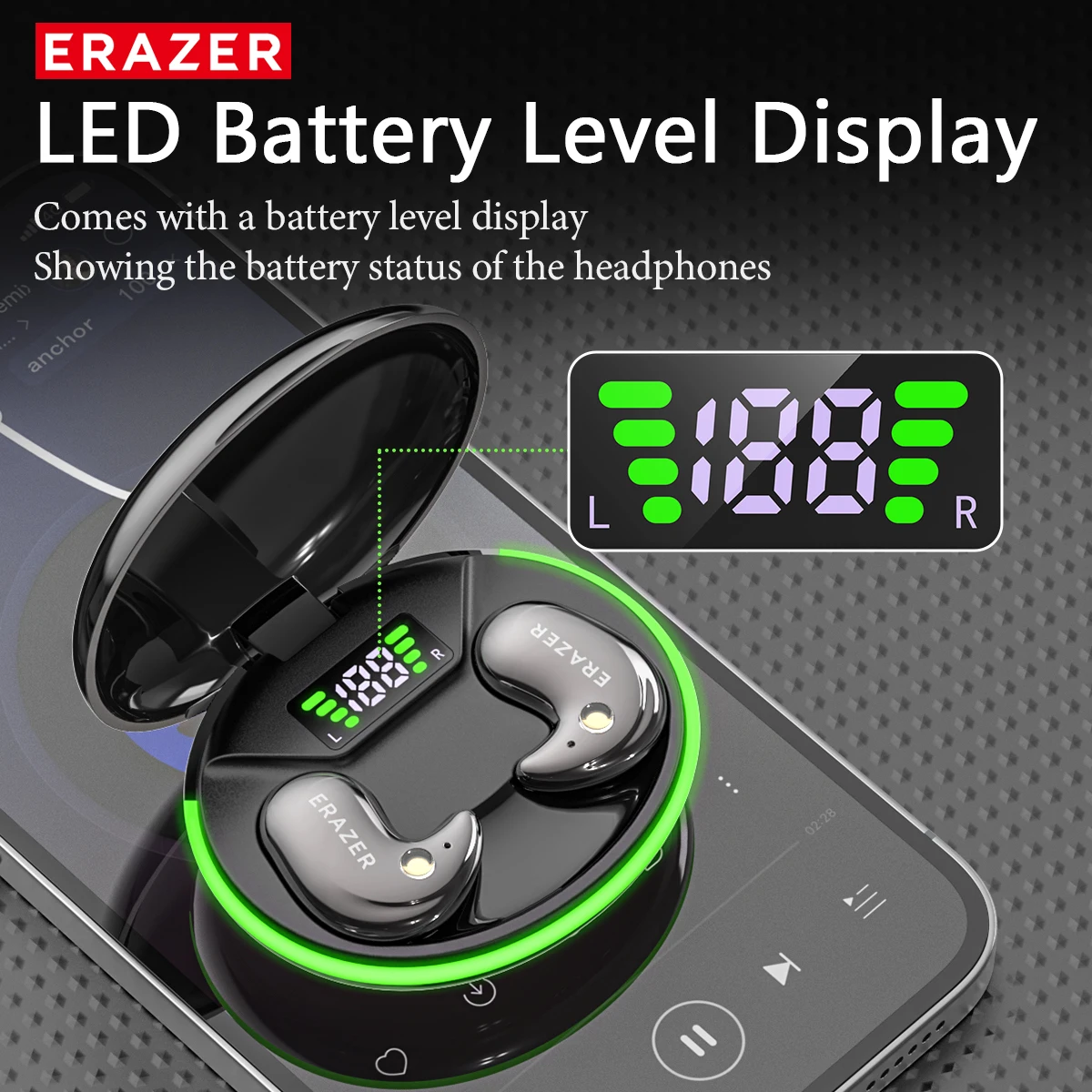 سماعات أذن بلوتوث EARZER XF58  - مراجعة Wireless Earbuds Case وسعره