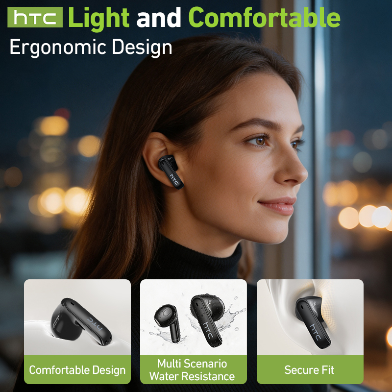 سماعات ألعاب لاسلكية من hTC مع - مراجعة Wireless Earbuds Case وسعره